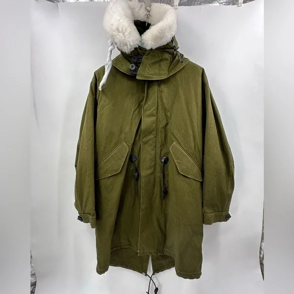 COACH Oversized Military Icon Parka Removable Linen and hoody Size 48 $1400